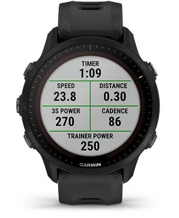 Умные часы Garmin Forerunner 955 с черным ремешком
